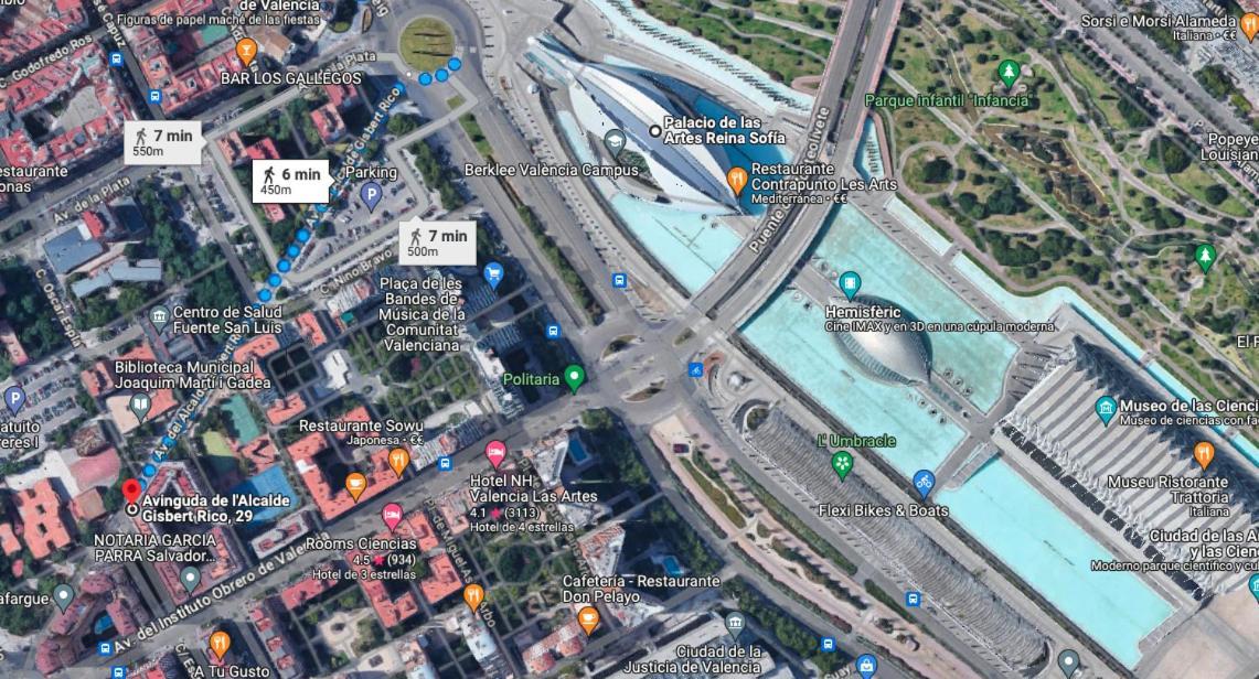 10 Pax, Ac, Wifi Gratis, Ciudad Artes Y Ciencias Appartement Valencia Buitenkant foto